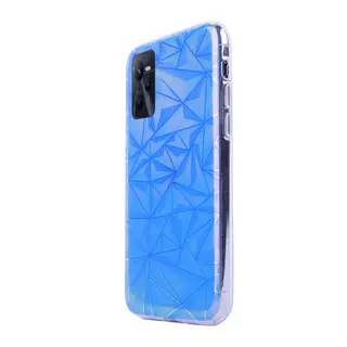 Telefontok Realme C35 - Neo kék, mintás műanyag hátlap tok, szilikon kerettel