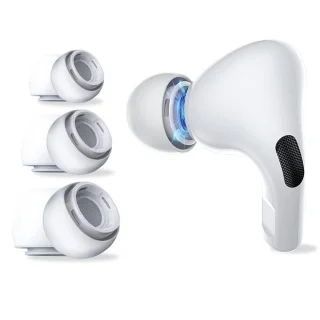 AirPods Pro 1 / 2: TECH-PROTECT - fülhallgató gumiharang 3 pár szilikon, fehér