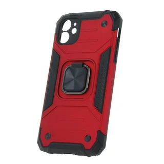 Telefontok iPhone 11 - Nitro Ring Armor - piros gyűrűs, kitámasztható, ütésálló műanyag hátlaptok