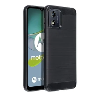 Telefontok Motorola E13 - Carbon fekete szilikon hátlap tok