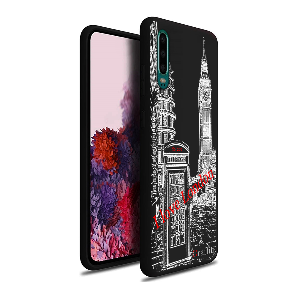 Huawei P30 Telefontok - Graffiti No.200 mintás szilikon tok Huawei P30 Telefontok - Graffiti No.200 mintás szilikon tok