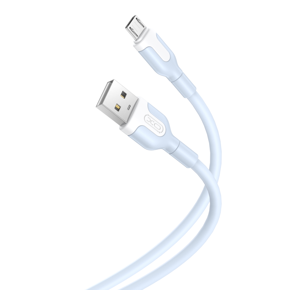 XO NB212 Kábel - USB / MicroUSB kék kábel 1m, 2,1A