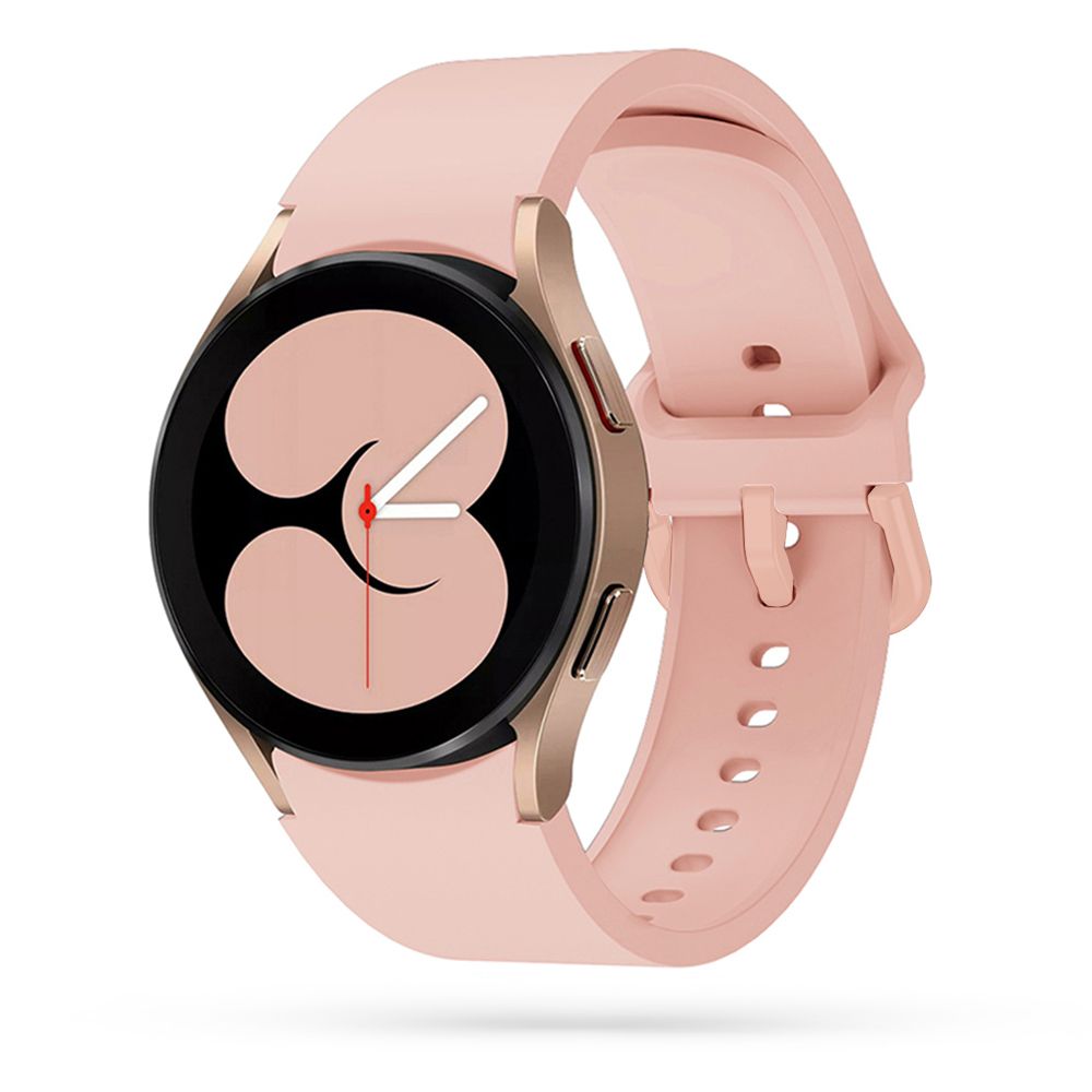 Okosóra szilikon szíj - Samsung Galaxy Watch6 / Watch6 Classic - púder pink szilikon szíj