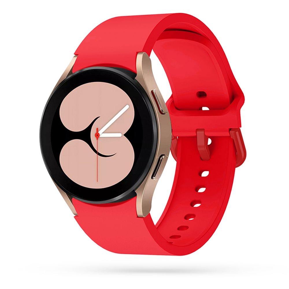 Okosóra szilikon szíj - Samsung Galaxy Watch6 / Watch6 Classic - piros szilikon szíj