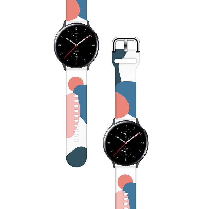 Samsung Galaxy Watch7 okosóra szíj - Strap Moro color 10 színes szilikon szíj (szíj szélesség: 20 mm)