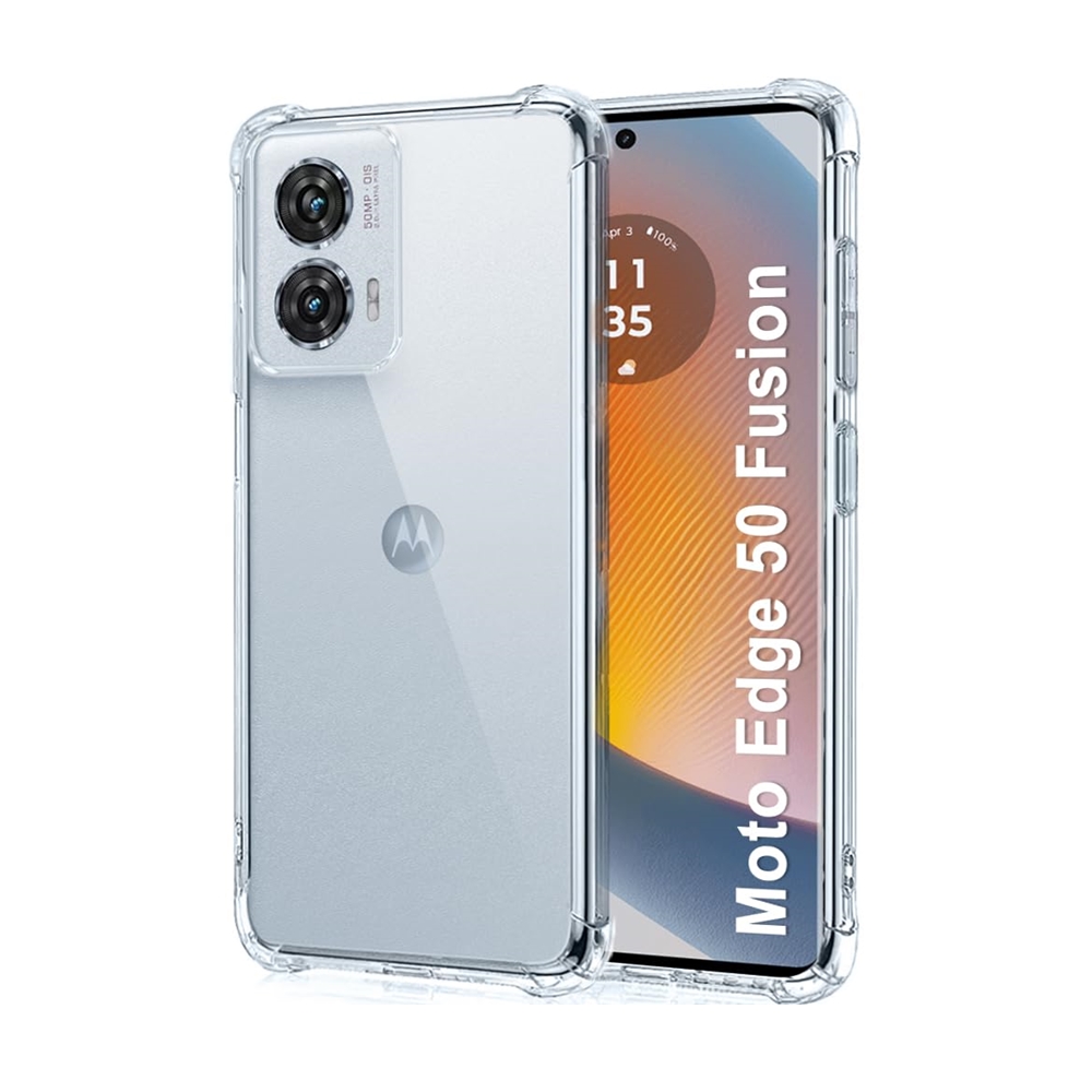 Motorola Edge 50 Fusion telefontok - ütésálló átlátszó hátlap tok ﻿