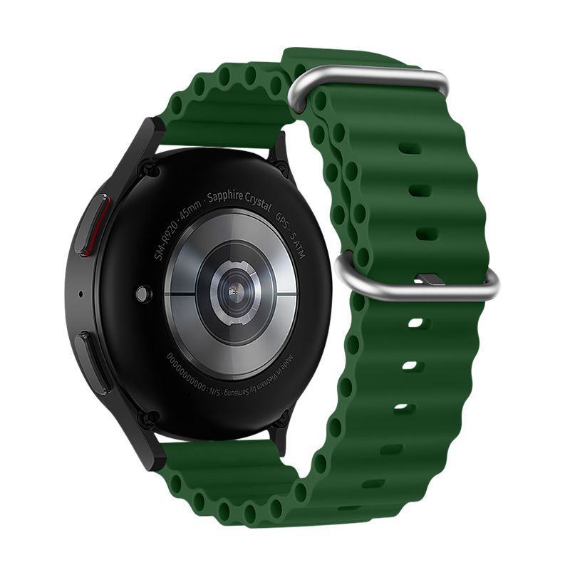 Huawei Watch GT 3 Pro (46 mm) okosóra szíj - F- Design FS01 - zöld szilikon szíj (szíj szélesség: 22 mm)
