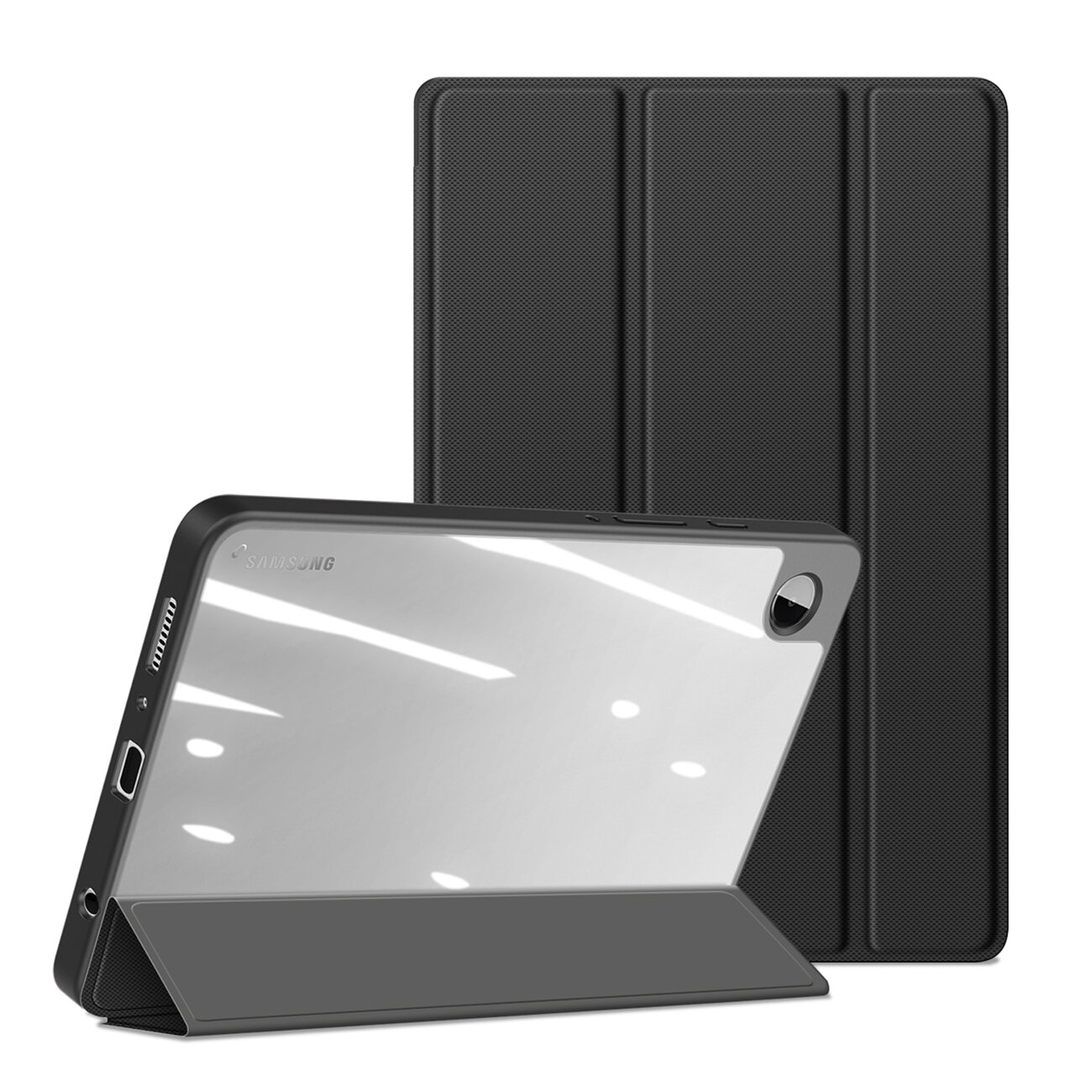 Samsung Galaxy Tab A7 Lite (SM-T220, SM-T225) 8,7 tablettok - DUX DUCIS TOBY fekete ütésálló tok