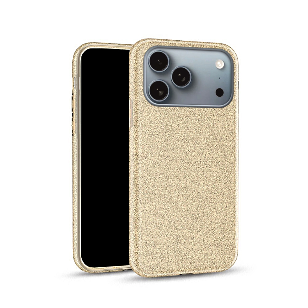 iPhone 17 Pro Max telefontok - Arany Shiny hátlap tok