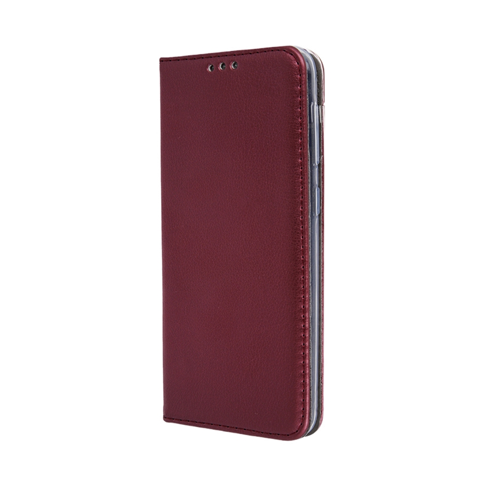 Telefontok Samsung Galaxy A17 4G / 5G - Smart Magnetic burgundy szilikon keretes mágneses könyvtok
