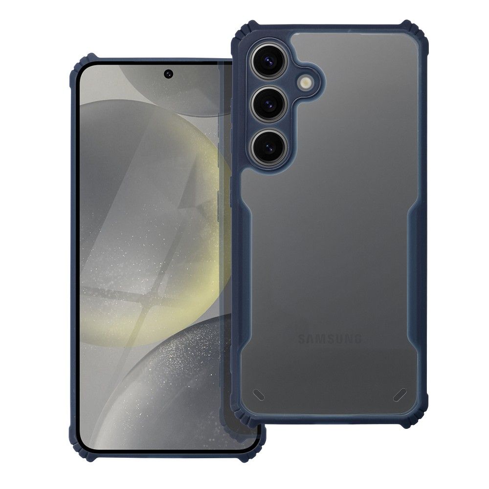 Telefontok Samsung Galaxy A17 4G / 5G - kék / átlátszó ütésálló hátlap tok
