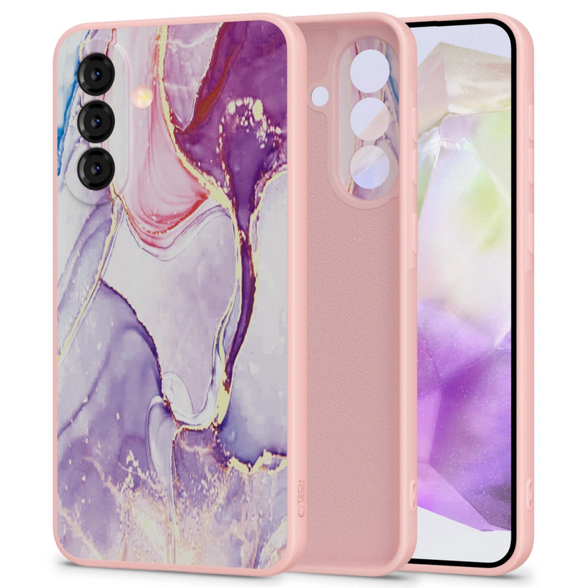 Telefontok Samsung Galaxy S25 FE - Pink marble hátlap tok