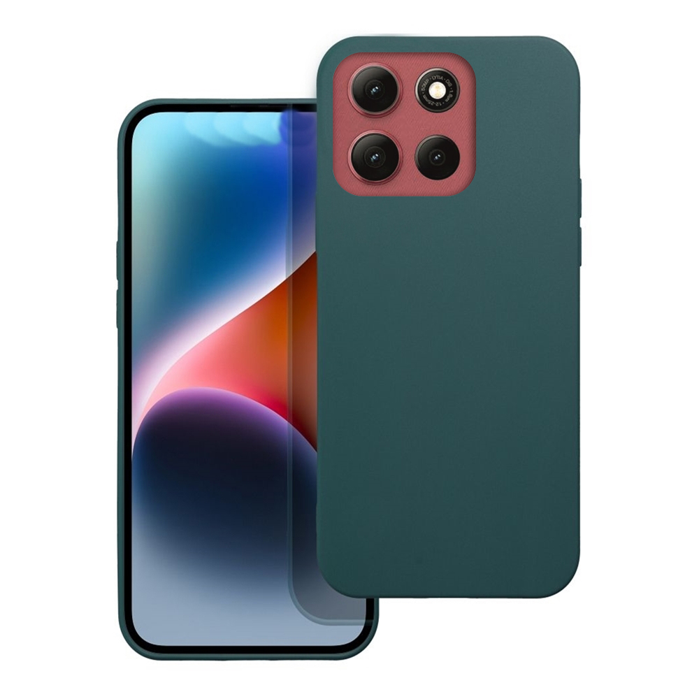 Telefontok Motorola Moto G56 5G - zöld szilikon hátlap tok Telefontok Motorola Moto G56 5G - zöld szilikon hátlap tok