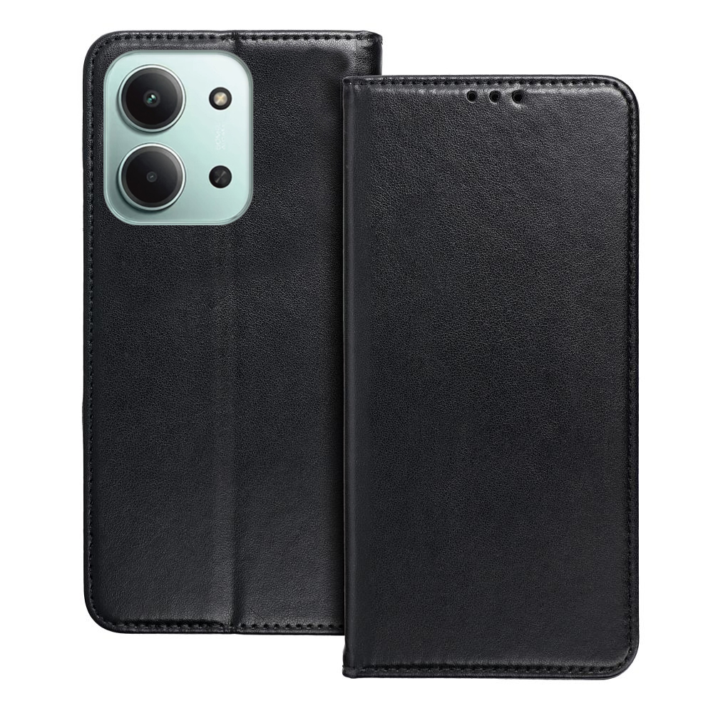 Telefontok Xiaomi Redmi 15C - Smart Magnetic fekete szilikon keretes mágneses könyvtok Telefontok Xiaomi Redmi 15C - Smart Magnetic fekete szilikon keretes mágneses könyvtok