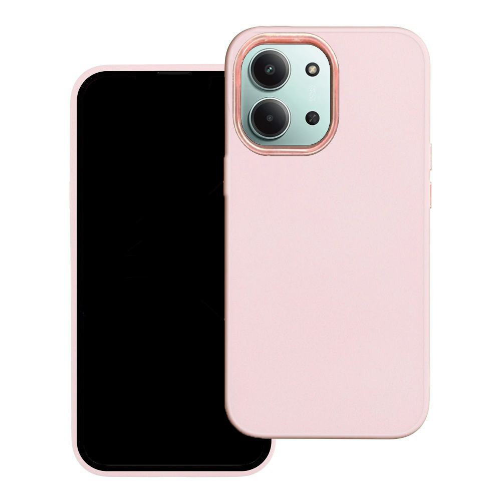 Telefontok Xiaomi Redmi 15C - Frame - pink műanyag hátlap tok, szilikon kerettel Telefontok Xiaomi Redmi 15C - Frame - pink műanyag hátlap tok, szilikon kerettel