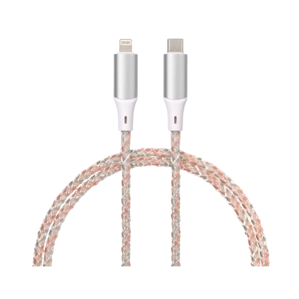 Kábel Qualo Ultimate - LED-es Type-C (USB-C) / Lightning kábel 18W, 1m Kábel Qualo Ultimate - LED-es Type-C (USB-C) / Lightning kábel 18W, 1m 