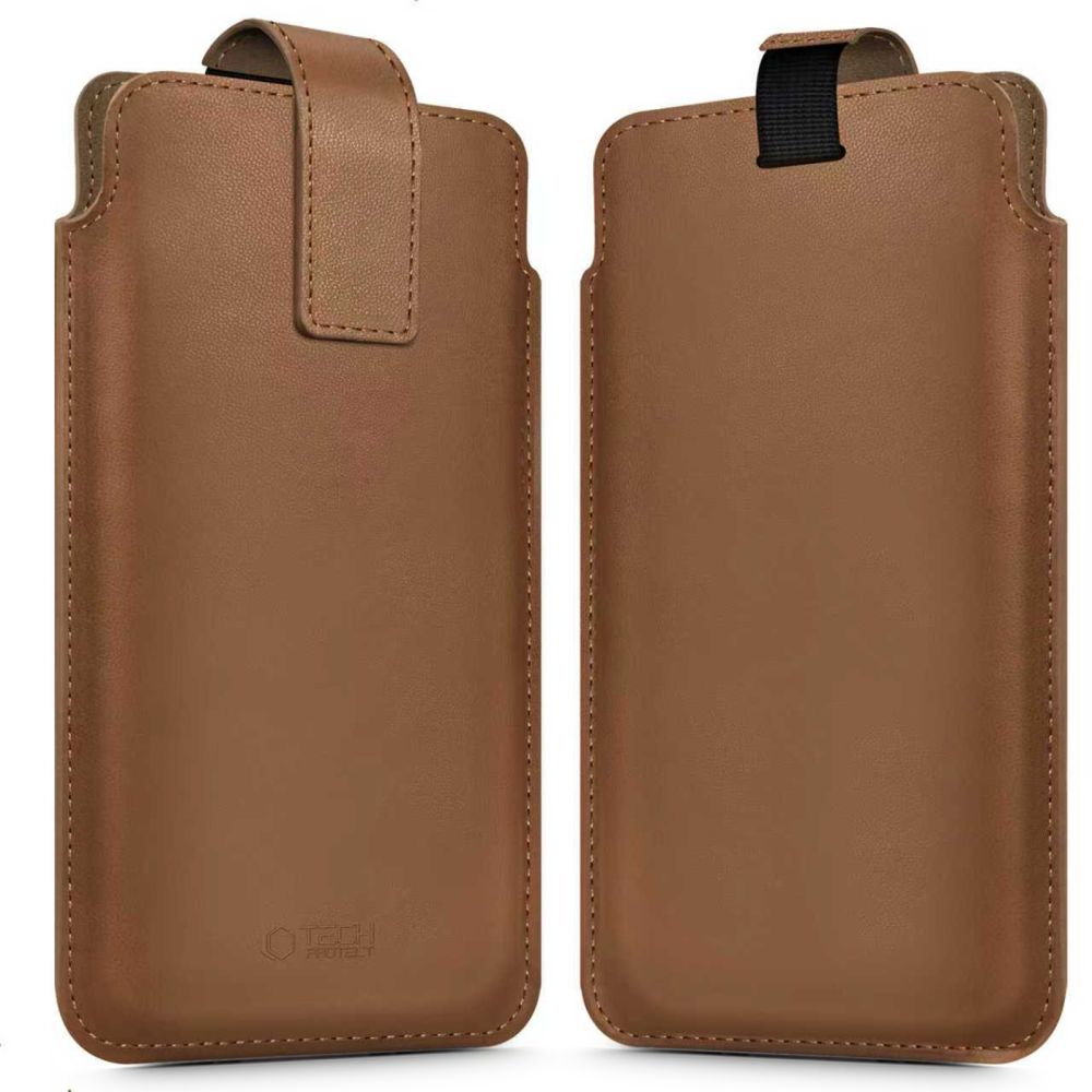 Telefontok Tech- Protect SM65 - univerzális, barna színű, kihúzó füles tok (17x10 cm) Telefontok Tech- Protect SM65 - univerzális, barna színű, kihúzó füles tok (17x10 cm)