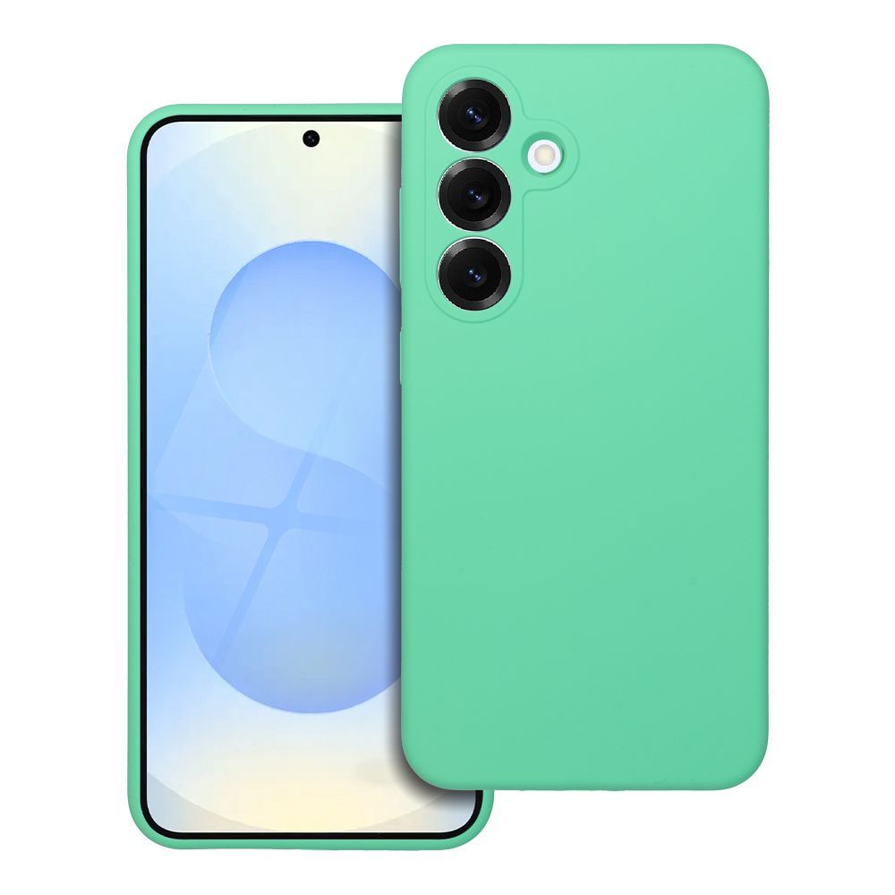 Telefontok Samsung Galaxy S25 FE - 2mm-es menta szilikon hátlap tok Telefontok Samsung Galaxy S25 FE - 2mm-es menta szilikon hátlap tok