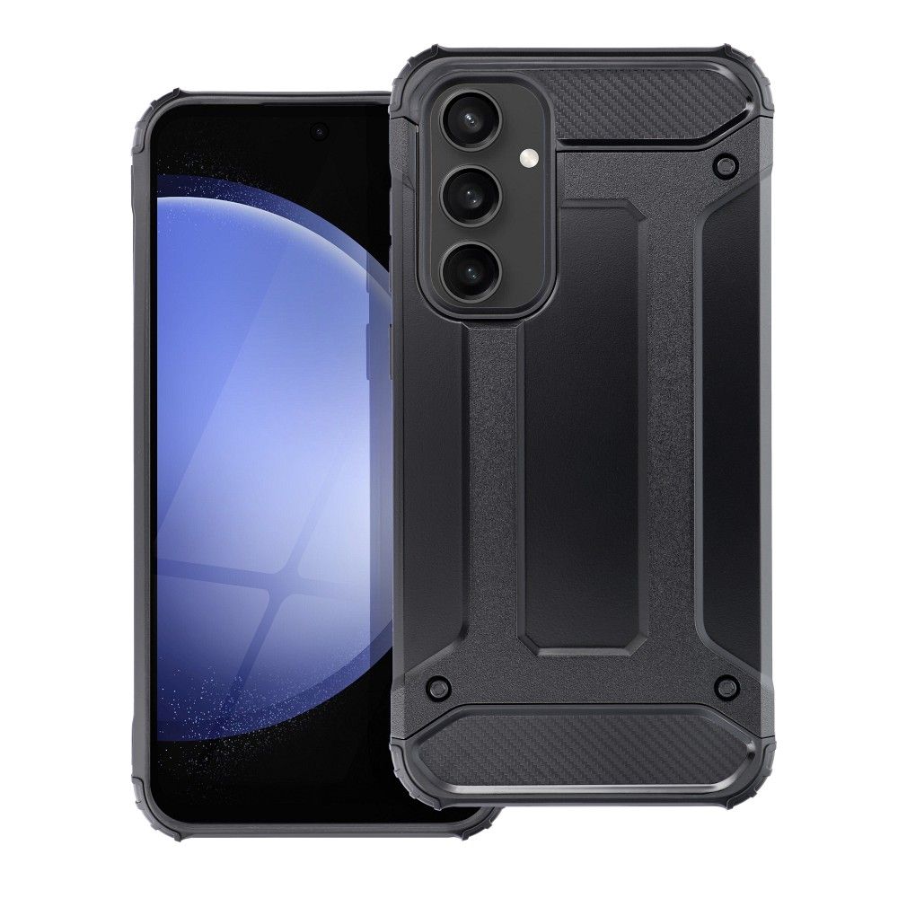 Telefontok Samsung Galaxy A36 5G - Defender II fekete ütésálló hátlap tok