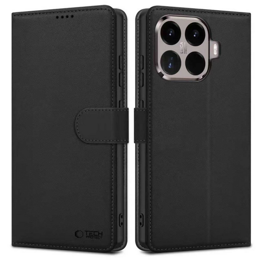 Telefontok Xiaomi 15T Pro 5G - Tech- Protect Wallet - fekete bőr könyvtok, ráhajtófüllel Telefontok Xiaomi 15T Pro 5G - Tech- Protect Wallet - fekete bőr könyvtok, ráhajtófüllel 