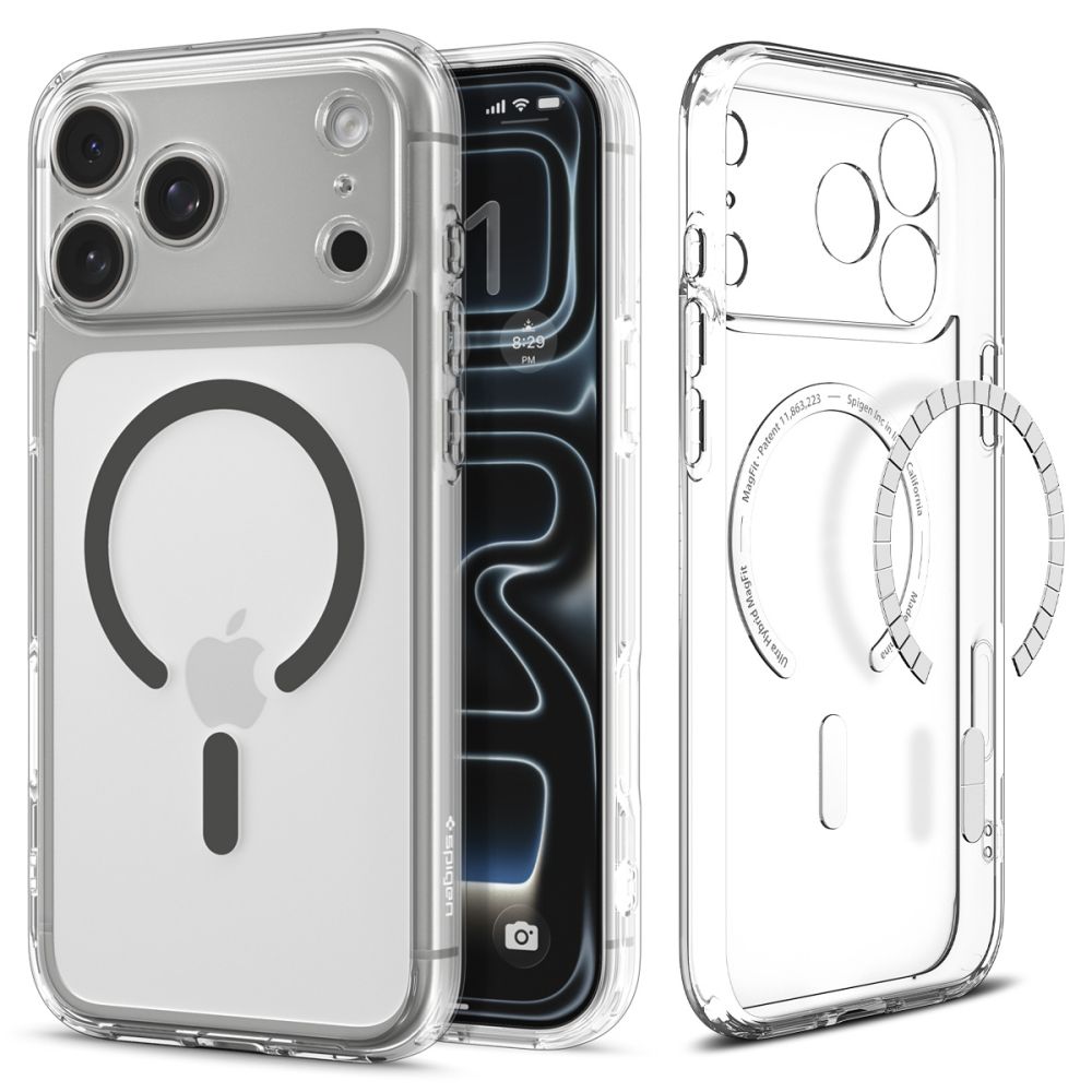 Telefontok iPhone 17 Pro Max - SPIGEN ULTRA HYBRID MAG MAGSAFE átlátszó/grafit tok Telefontok iPhone 17 Pro Max - SPIGEN ULTRA HYBRID MAG MAGSAFE átlátszó/grafit tok