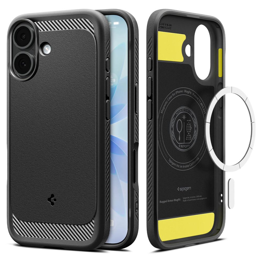 Telefontok iPhone 17 - SPIGEN RUGGED ARMOR MAG MAGSAFE fekete tok Telefontok iPhone 17 - SPIGEN RUGGED ARMOR MAG MAGSAFE fekete tok