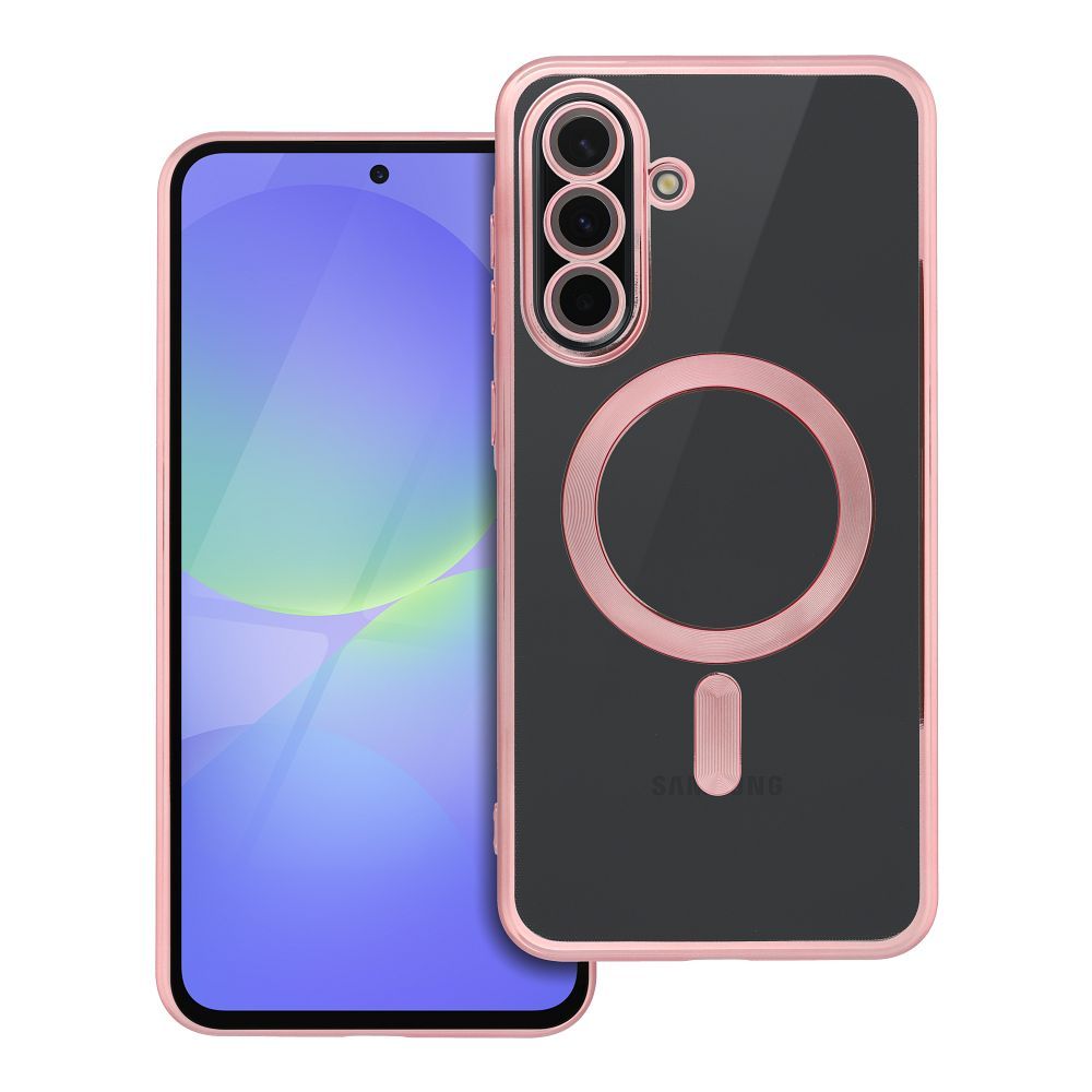 Telefontok Samsung Galaxy A17 4G / 5G - ELECTRO MAG - MagSafe kompatibilis átlátszó/rose gold hátlap tok Telefontok Samsung Galaxy A17 4G / 5G - ELECTRO MAG - MagSafe kompatibilis átlátszó/rose gold hátlap tok