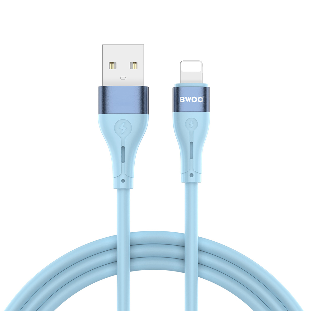 Kábel BWOO X280L - USB / Lightning kék kábel 1m, 3A Kábel BWOO X280L - USB / Lightning kék kábel 1m, 3A