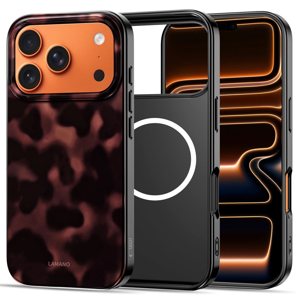 Telefontok iPhone 17 Pro - LAMANO - MagSafe kompatibilis párduc mintás hátlap tok Telefontok iPhone 17 Pro - LAMANO - MagSafe kompatibilis párduc mintás hátlap tok