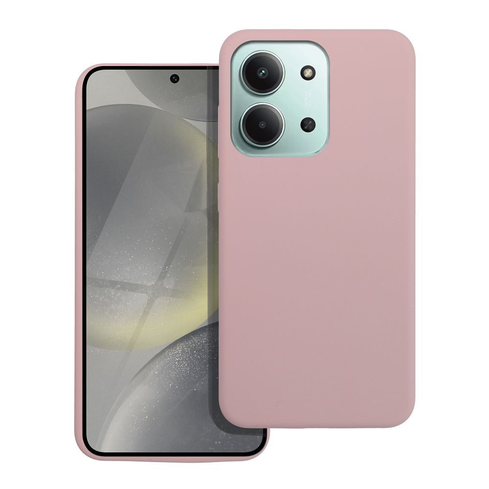 Telefontok Xiaomi Redmi 15C - 2mm-es púder pink szilikon hátlap tok
