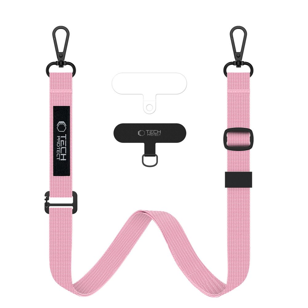 Telefontok Tech-Protect C6S Crossbody - univerzális tokba helyezhető nyak- és csuklópánt - pink Telefontok Tech-Protect C6S Crossbody - univerzális tokba helyezhető nyak- és csuklópánt - pink