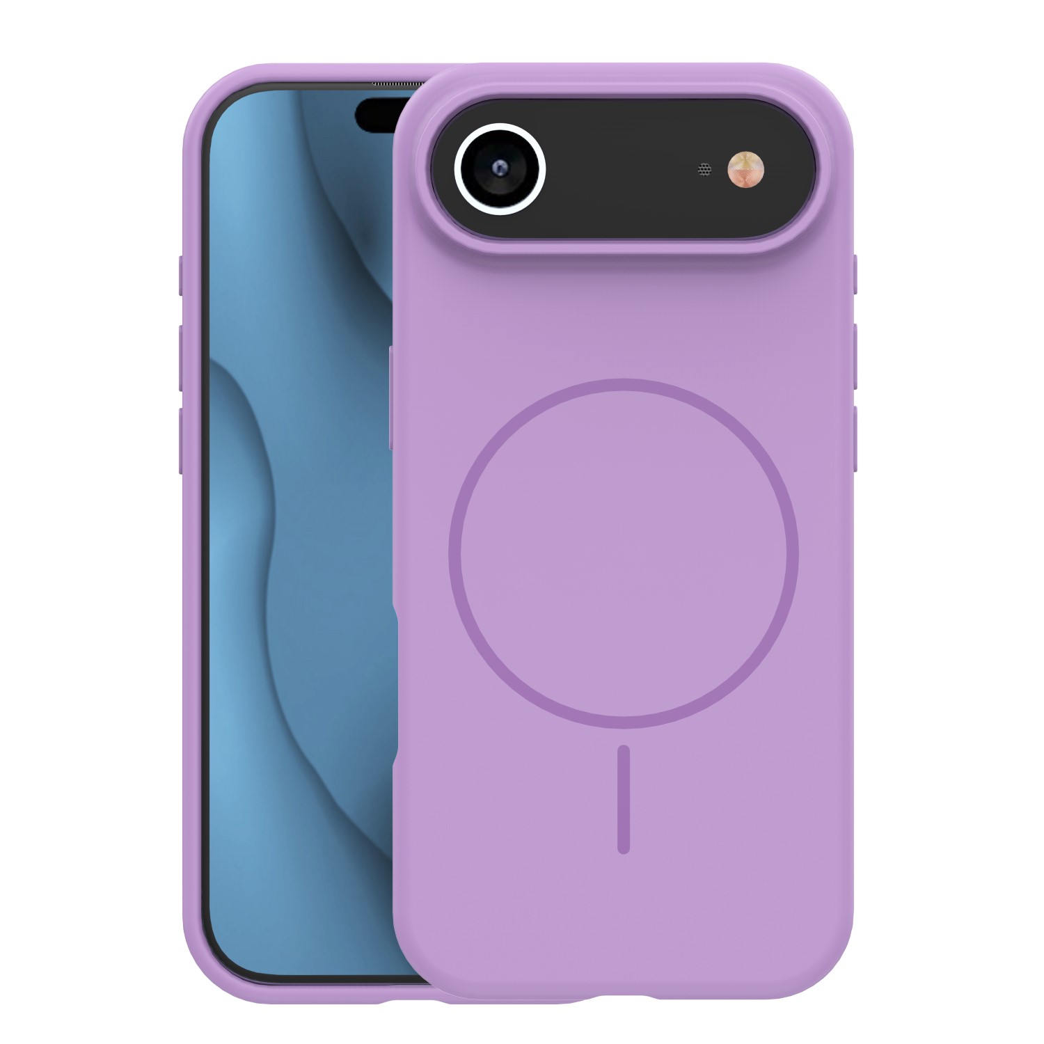 Telefontok iPhone 17 Air - Thin Mag - MagSafe kompatibilis lila szilikon hátlap tok Telefontok iPhone 17 Air - Thin Mag - MagSafe kompatibilis lila szilikon hátlap tok