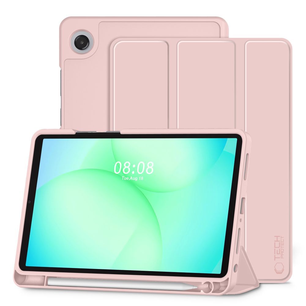 Tablettok Samsung Galaxy Tab A9 8.7 X110 / X115 - pink smart case tablet tok, ceruza tartóval