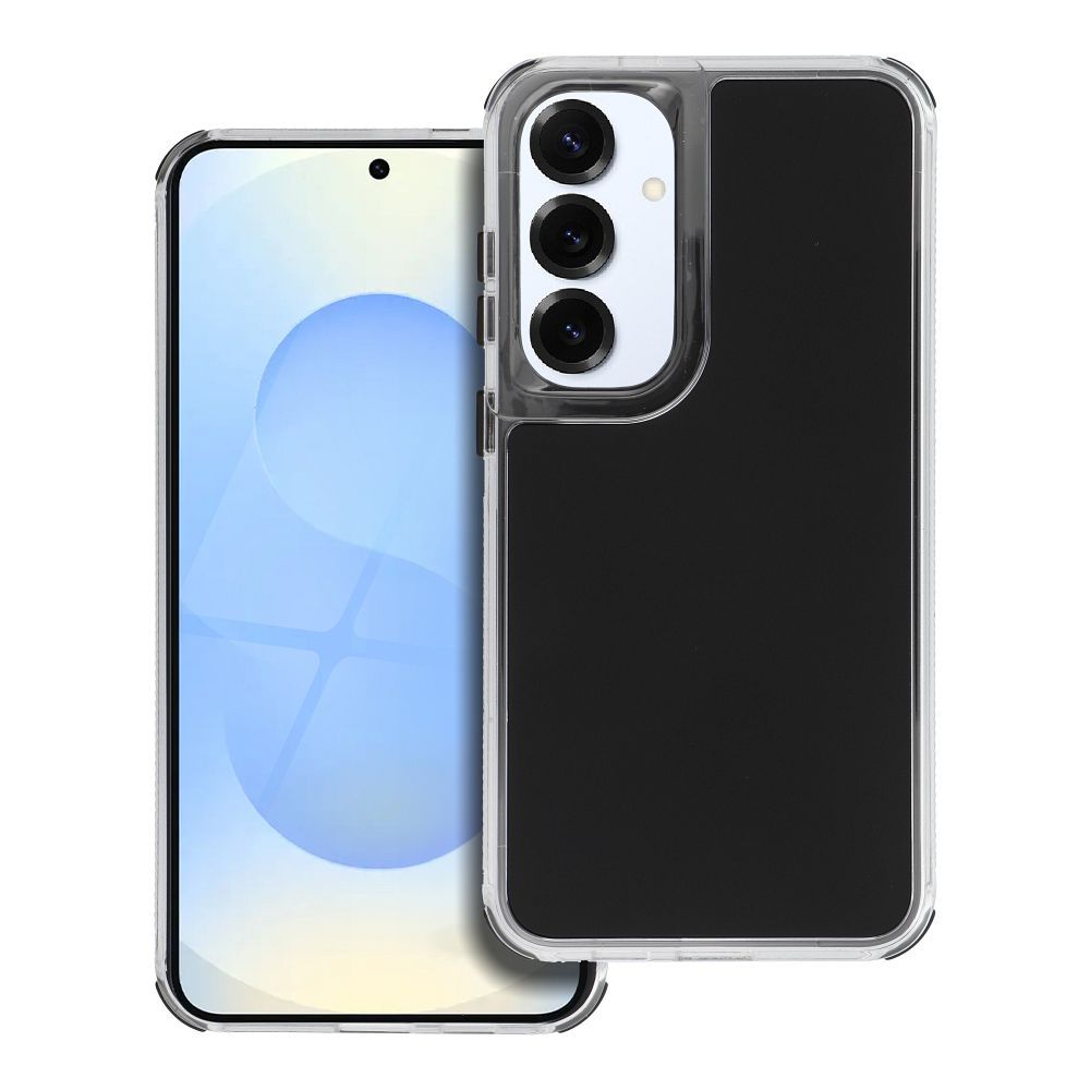 Telefontok Samsung Galaxy A05s - Matrix - átlátszó/fekete műanyag hátlap tok ﻿