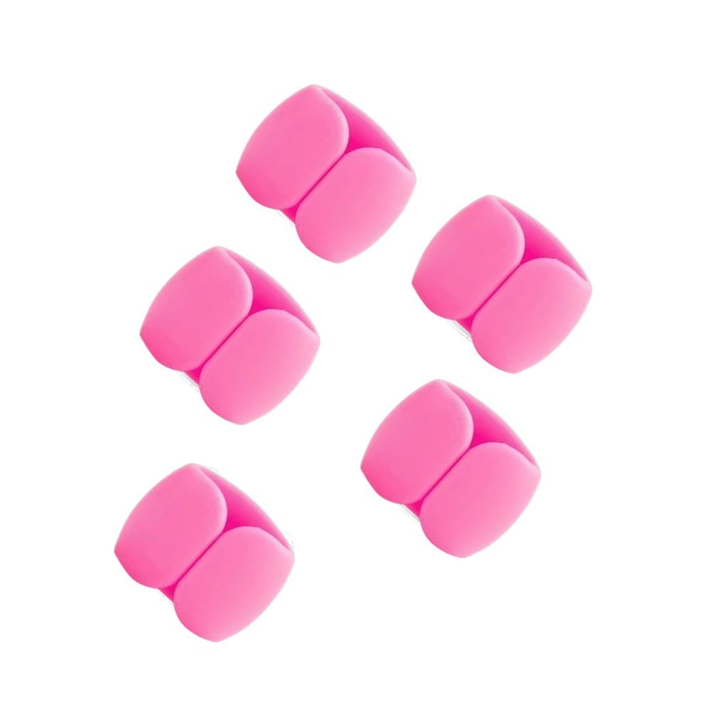 Univerzális 5db-os kábelrendező klipsz, pink Univerzális 5db-os kábelrendező klipsz, pink
