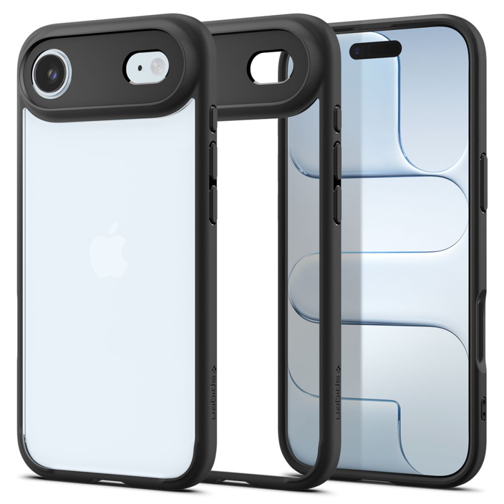 Telefontok iPhone 17 Air - SPIGEN ULTRA HYBRID - átlátszó/fekete szilikon tok Telefontok iPhone 17 Air - SPIGEN ULTRA HYBRID - átlátszó/fekete szilikon tok