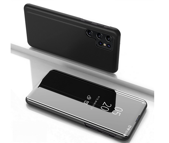 Telefontok Samsung Galaxy S25 Ultra - Fekete Clear View Tok Telefontok Samsung Galaxy S25 Ultra - Fekete Clear View Tok