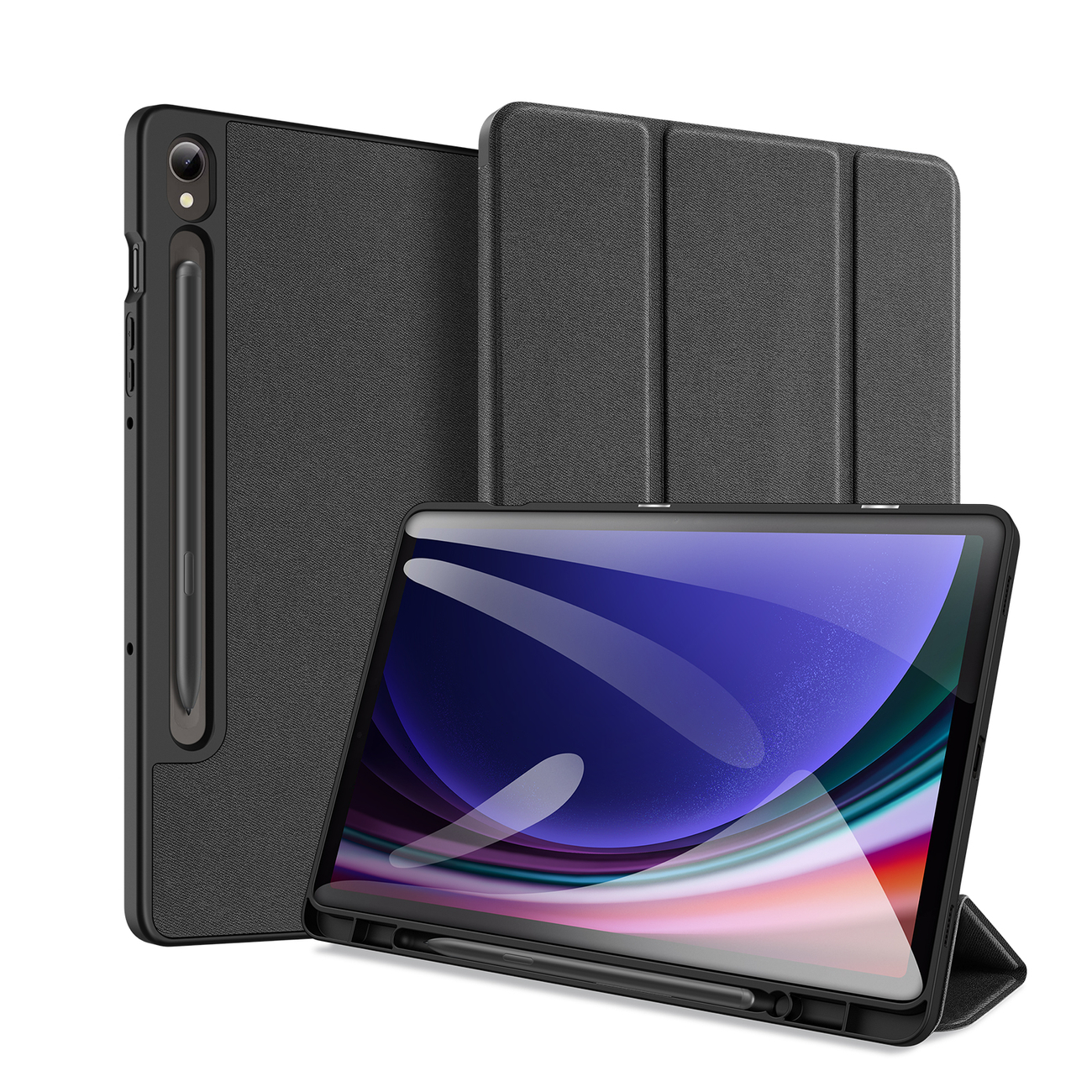 Tablettok Samsung Galaxy Tab S10 Lite 10.9 coll (SM-X400, SM-X406) - DUX DUCIS DOMO fekete smart case ceruza tartóval Tablettok Samsung Galaxy Tab S10 Lite 10.9 coll (SM-X400, SM-X406) - DUX DUCIS DOMO fekete smart case ceruza tartóval