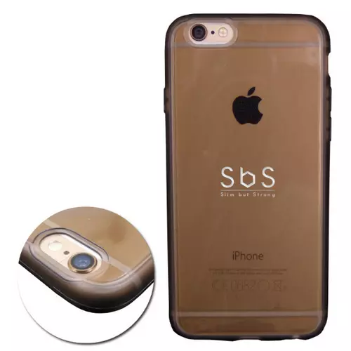 Telefontok iPhone 5/5S/SE - SBS Slim Outline hamuszürke szilikon tok