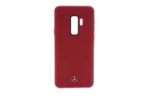 Telefontok Mercedes-Benz Szilikon Hátlap Liquid Silicon For Samsung Galaxy S9+ - Piros (3700740428702)