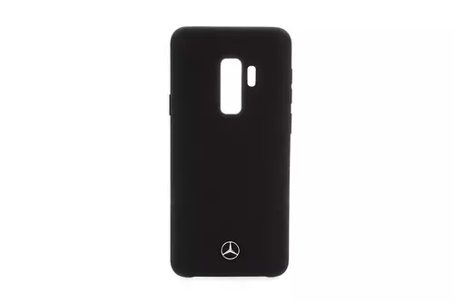 Telefontok Mercedes-Benz Szilikon Hátlap Liquid Silicon Samsung Galaxy S9+ - Fekete (3700740428689)