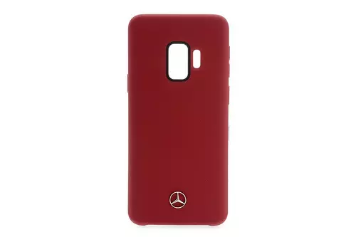 Telefontok Mercedes-Benz Szilikon Hátlap Liquid Silicon For Samsung Galaxy S9 - Piros (3700740428696)