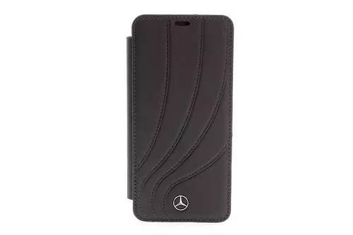 Telefontok Mercedes-Benz Kihajtható Tok Samsung Galaxy S9+ - Fekete (3700740427057)