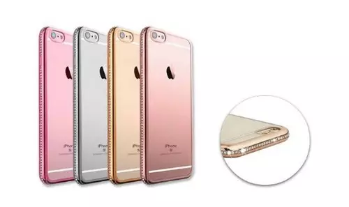 Telefontok iPhone 7 Plus / 8 Plus - Lumann Elegant Diamond fekete keretes tok