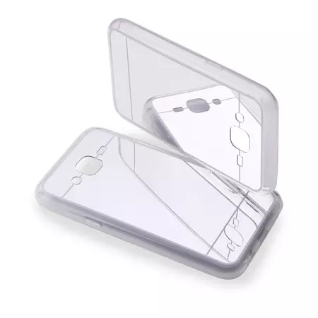 Telefontok Samsung Galaxy J330 Galaxy J3 2017 - ezüst tükrös szilikon hátlap tok