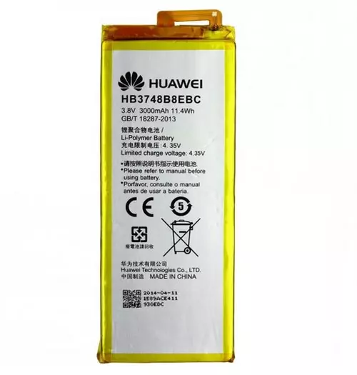 Telefon akkumulátor: Huawei G7 HB3748B8EBC gyári akkumulátor 3000mAh