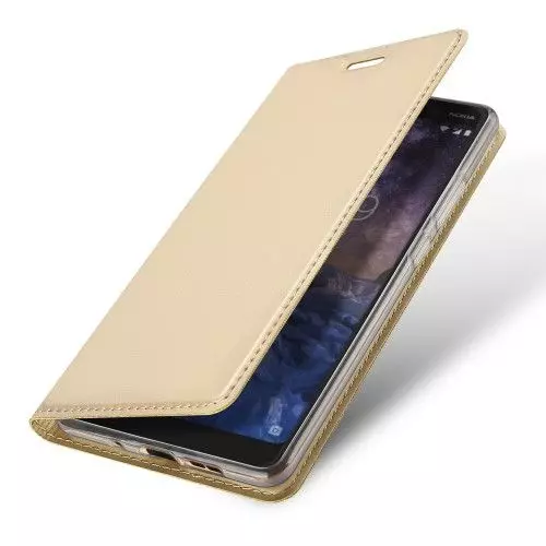 Telefontok Samsung Galaxy J4 Plus - Dux Ducis arany kinyitható tok