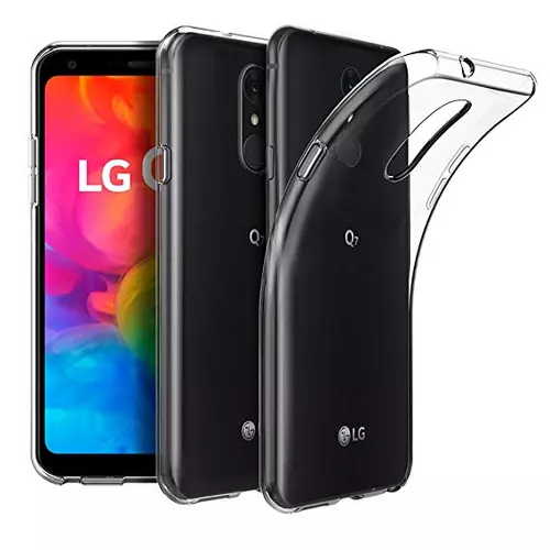 Telefontok LG Q7 - átlátszó szilikon tok