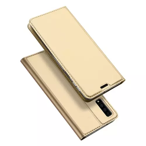 Telefontok Samsung Galaxy A50 - Dux Ducis arany flipcover tok