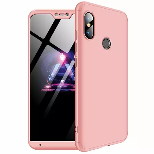 Telefontok Xiaomi Mi A2 Lite / Redmi 6 Pro - hátlap - GKK Protection 3in1 - pink
